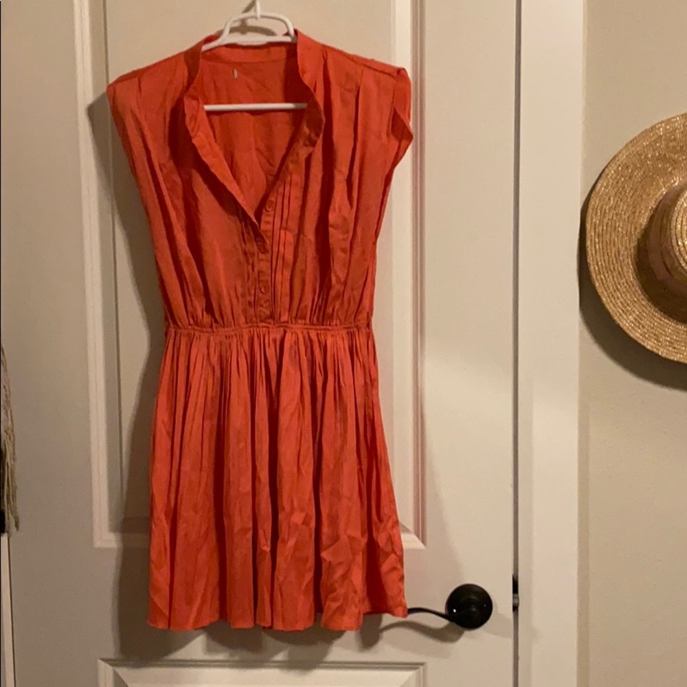 Flowy orange dress